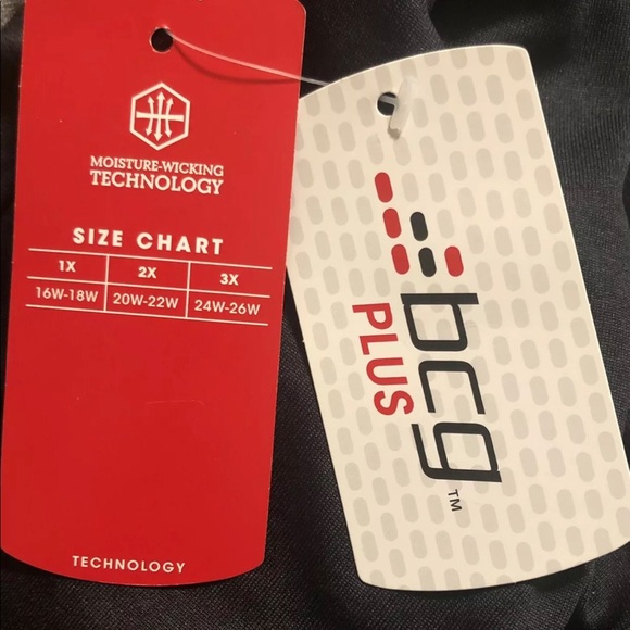 NWT Women’s bcg Plus 1/4 zip Pullover Black/Heather Charcoal Size 3XL - Picture 4 of 5